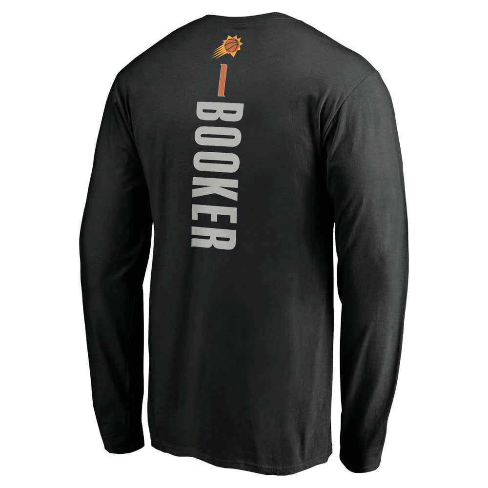 Devin Booker Phoenix Suns Playmaker Name & Number Long Sleeve T-Shirt