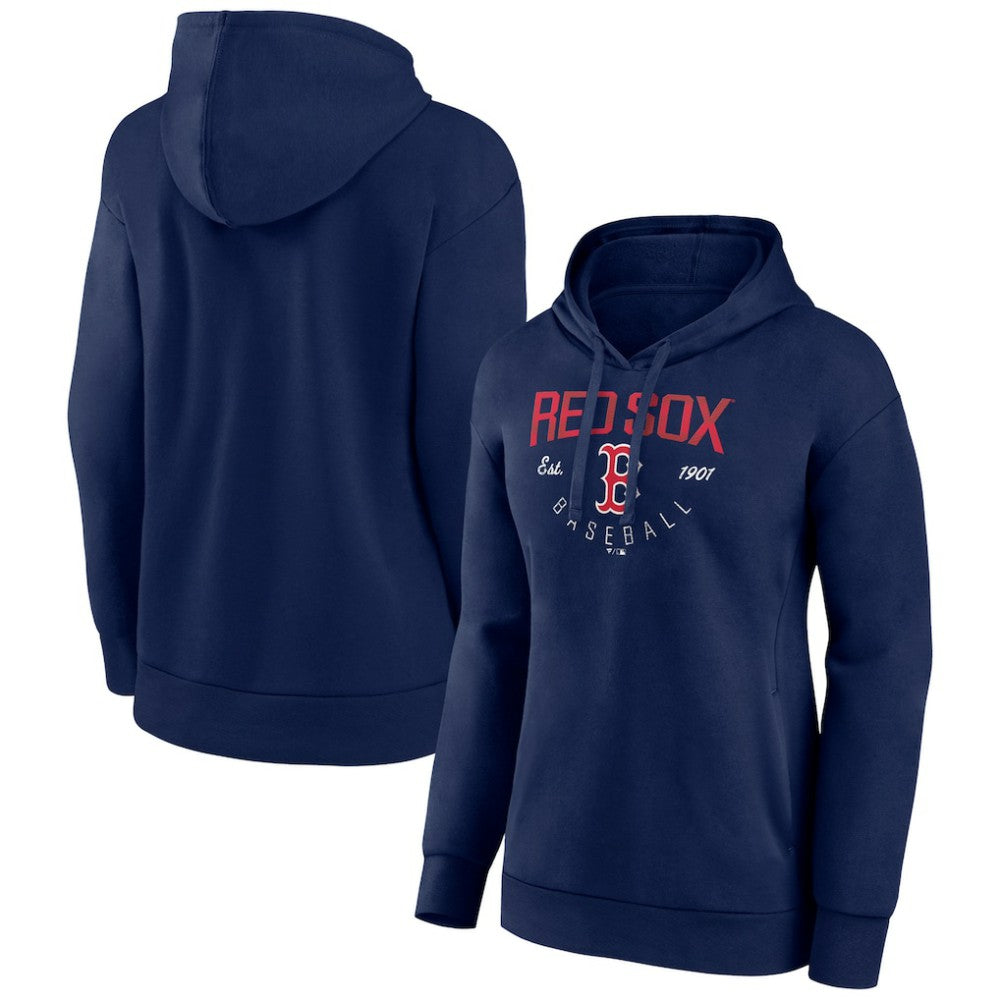 Navy Boston Red Sox Women's Team Live For It Pullover Hoodie