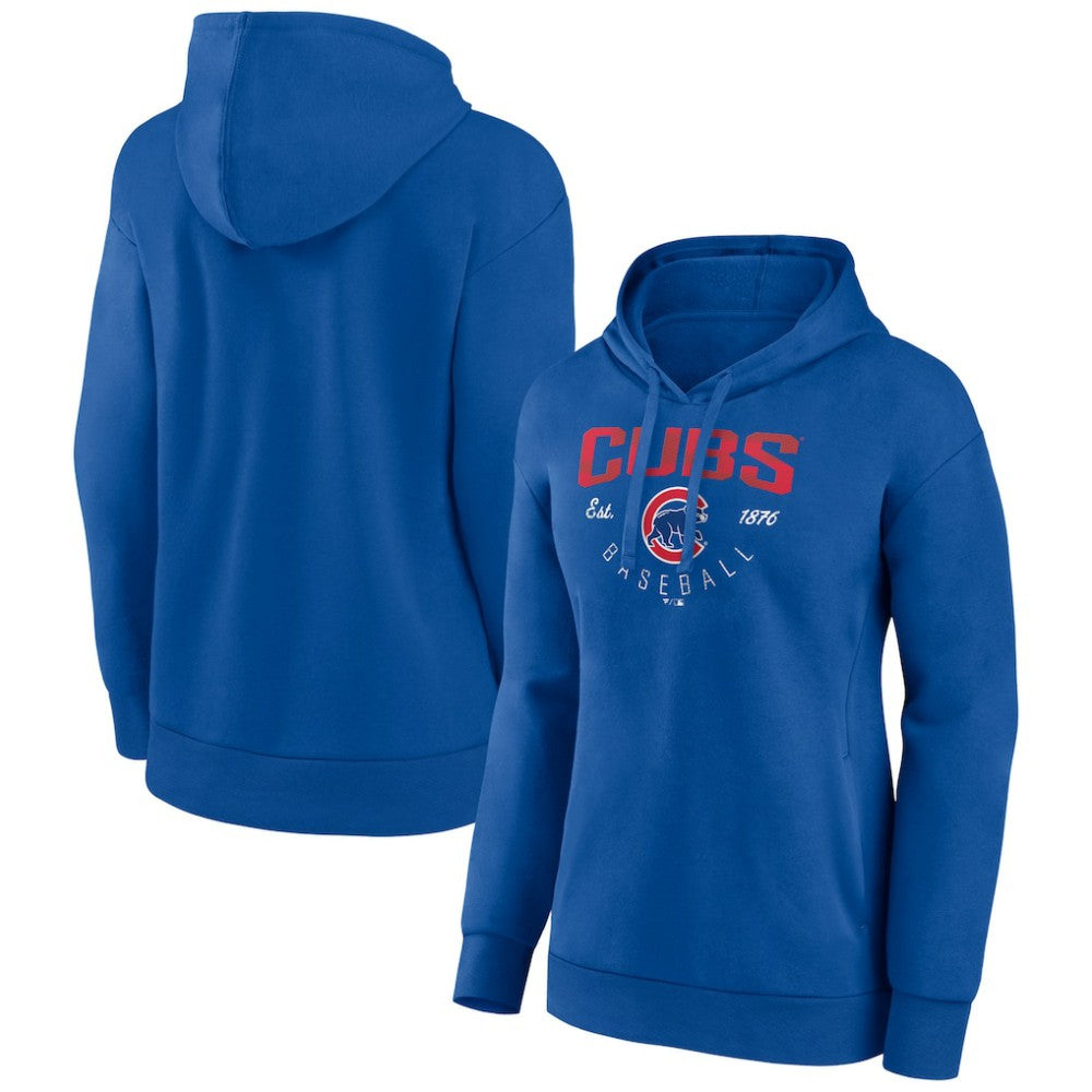 Royal Chicago Cubs Women's Team Live For It Pullover Hoodie