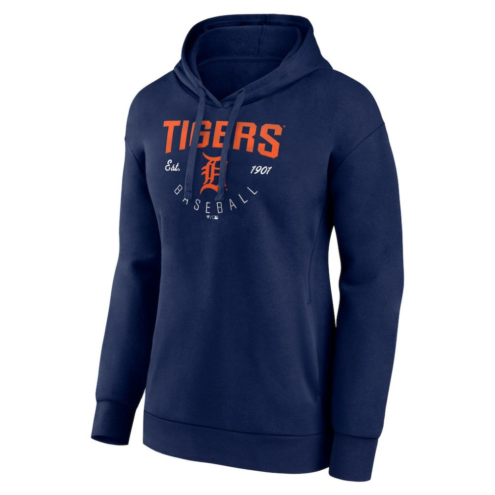 Navy Detroit Tigers Women's Team Live For It Pullover Hoodie