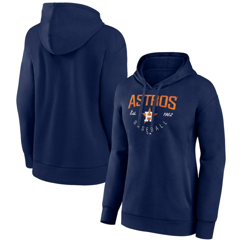 Navy Houston Astros Women's Live For It Pullover Hoodie