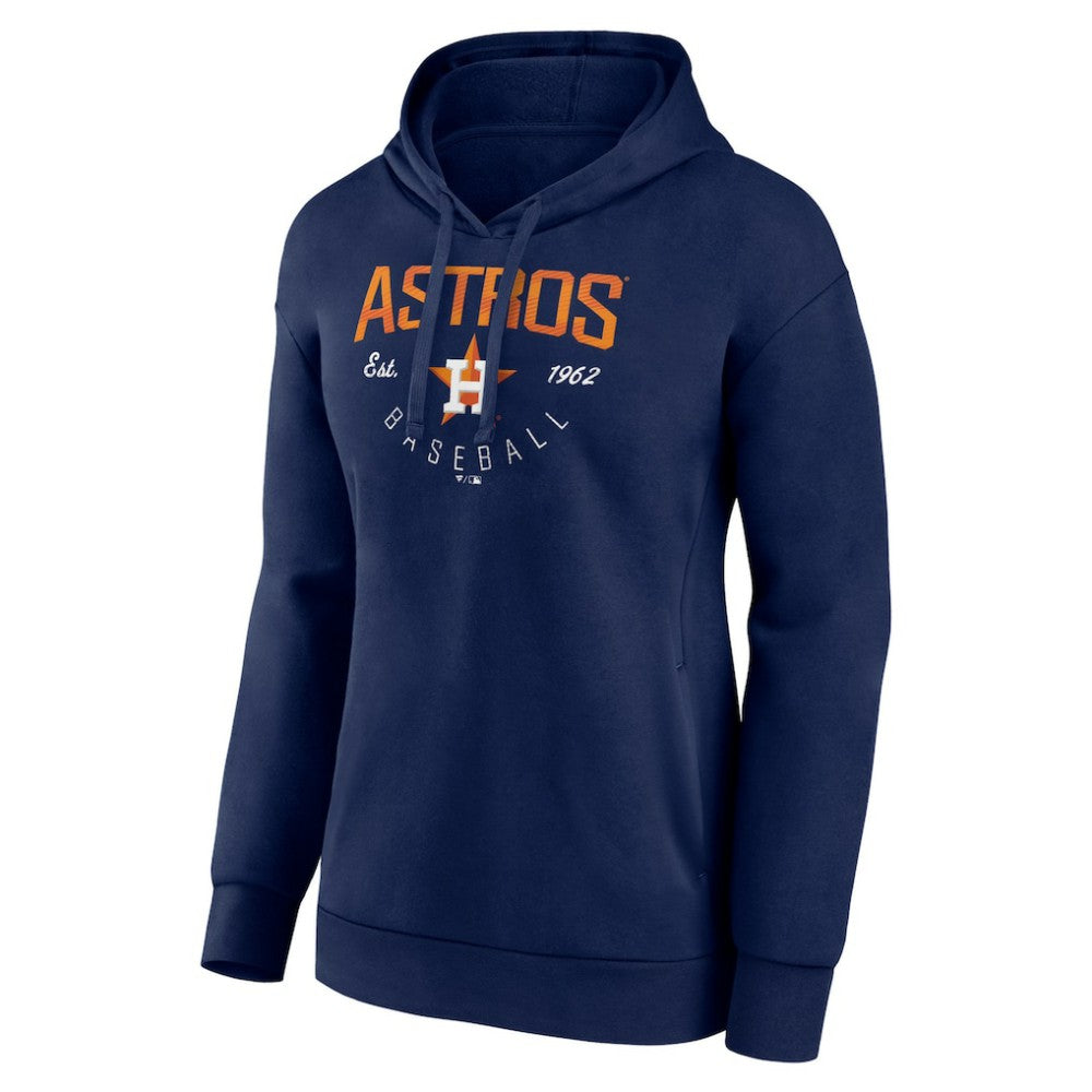 Navy Houston Astros Women's Live For It Pullover Hoodie