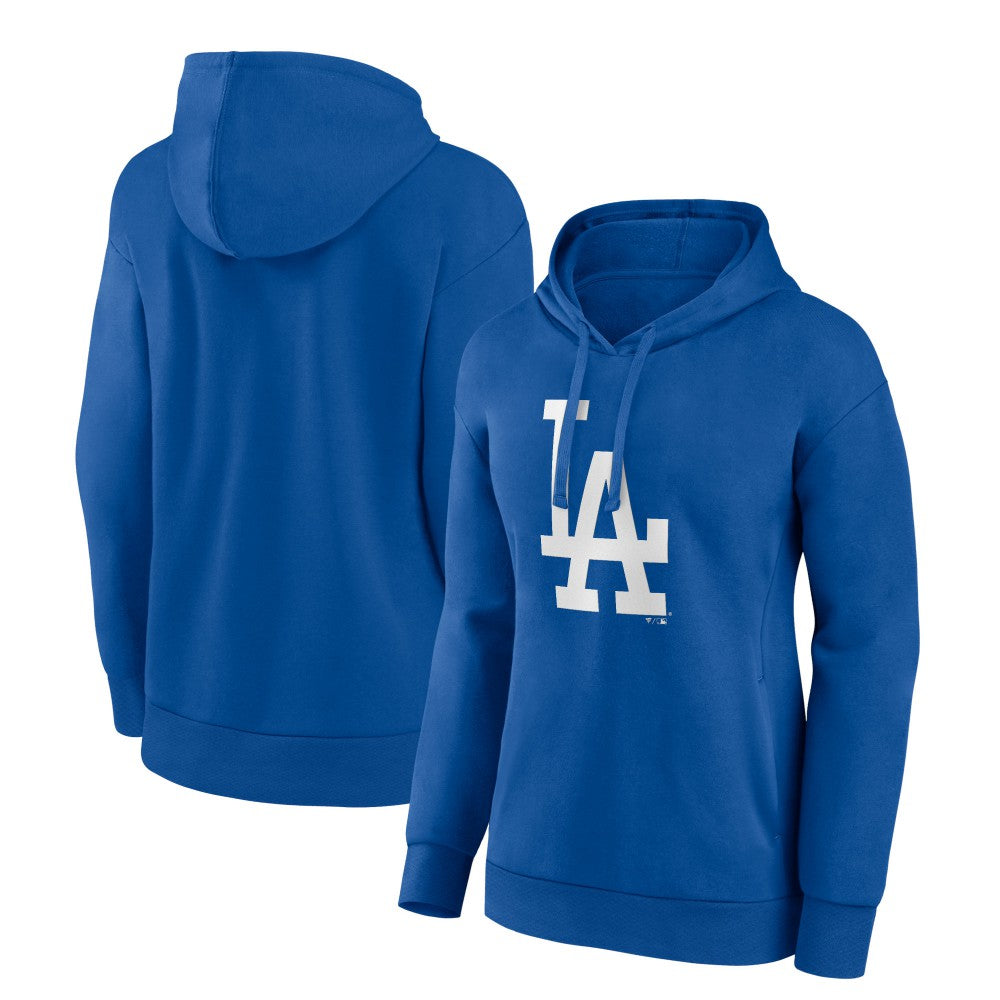 Royal Los Angeles Dodgers Women's Core Logo Pullover Hoodie
