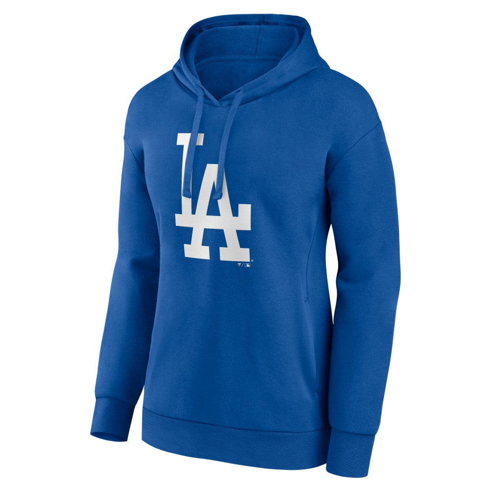 Royal Los Angeles Dodgers Women's Core Logo Pullover Hoodie