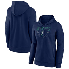 Navy Seattle Mariners Women's Team Live For It Pullover Hoodie
