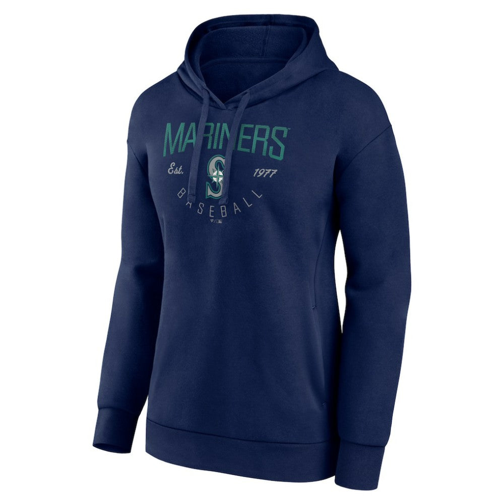 Navy Seattle Mariners Women's Team Live For It Pullover Hoodie