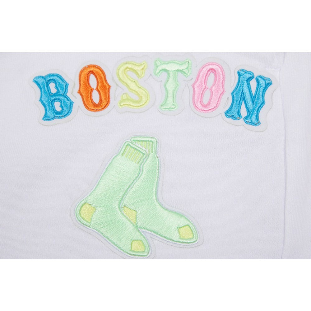 White Boston Red Sox Pro Standard Women's Washed Neon Shorts