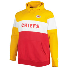 Big & Tall Current Colorblock Raglan Fleece Pullover Hoodie - Kansas City Chiefs Hoodies