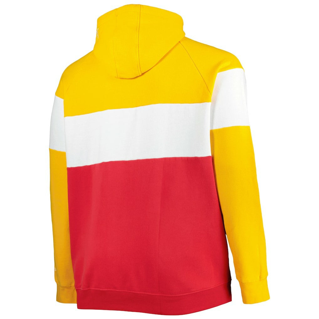 Big & Tall Current Colorblock Raglan Fleece Pullover Hoodie - Kansas City Chiefs Hoodies