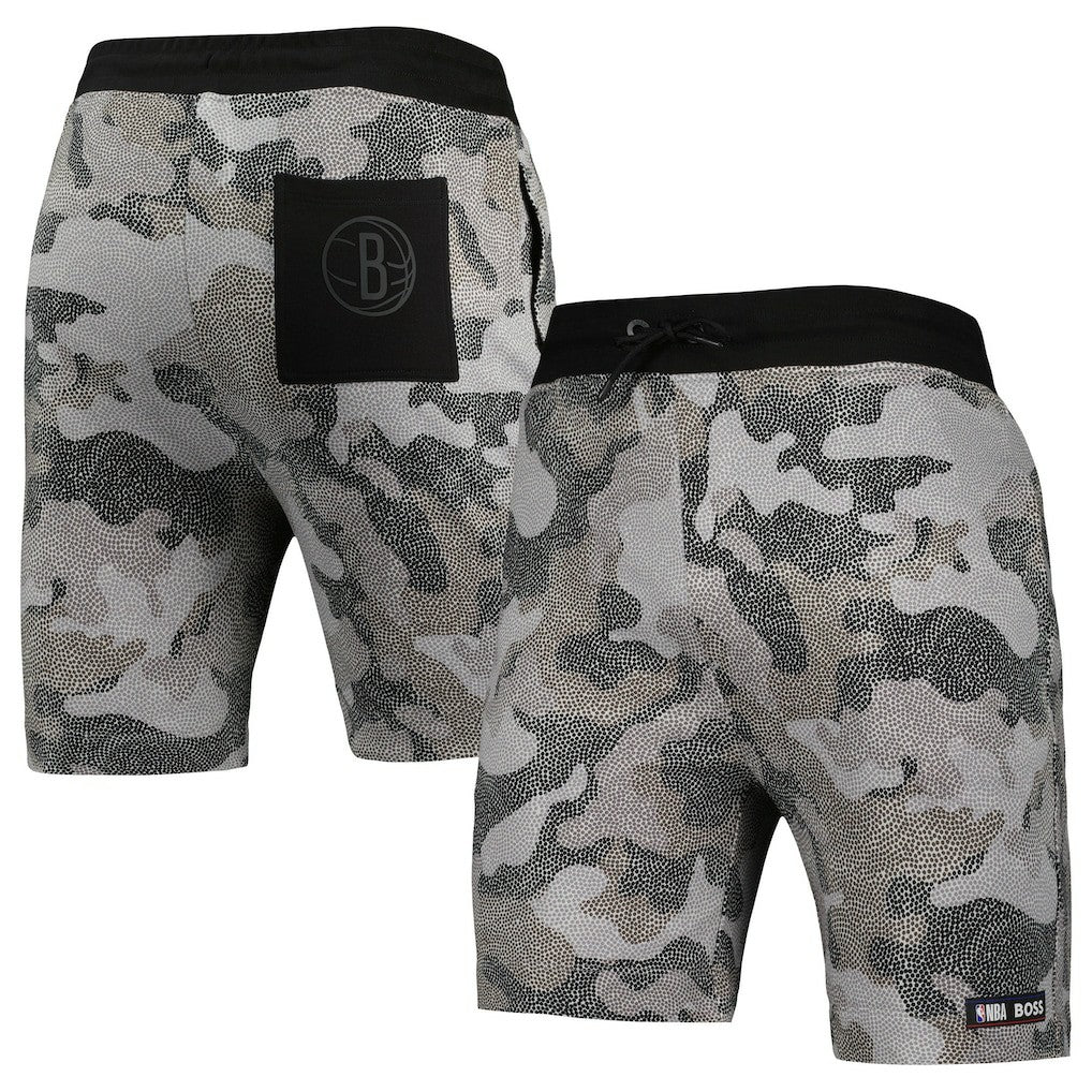 Brooklyn Nets NBA x Hugo Boss Slam Camo Shorts