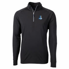 Cutter & Buck Adapt Eco Knit Stretch Recycled Big & Tall Quarter-Zip Throwback Pullover Top - Detroit Lions Pullover