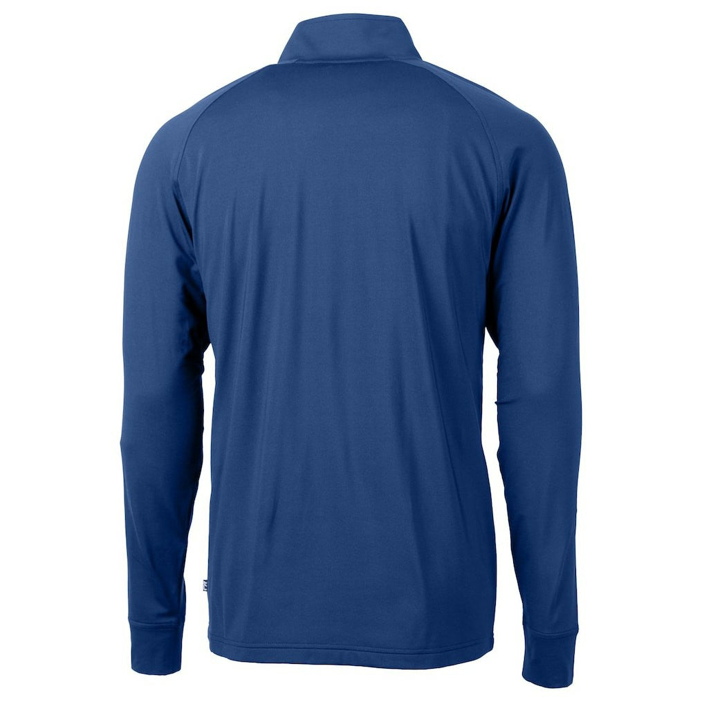 Cutter & Buck Adapt Eco Knit Stretch Recycled Big & Tall Quarter-Zip Throwback Pullover Top - New England Patriots Pullover