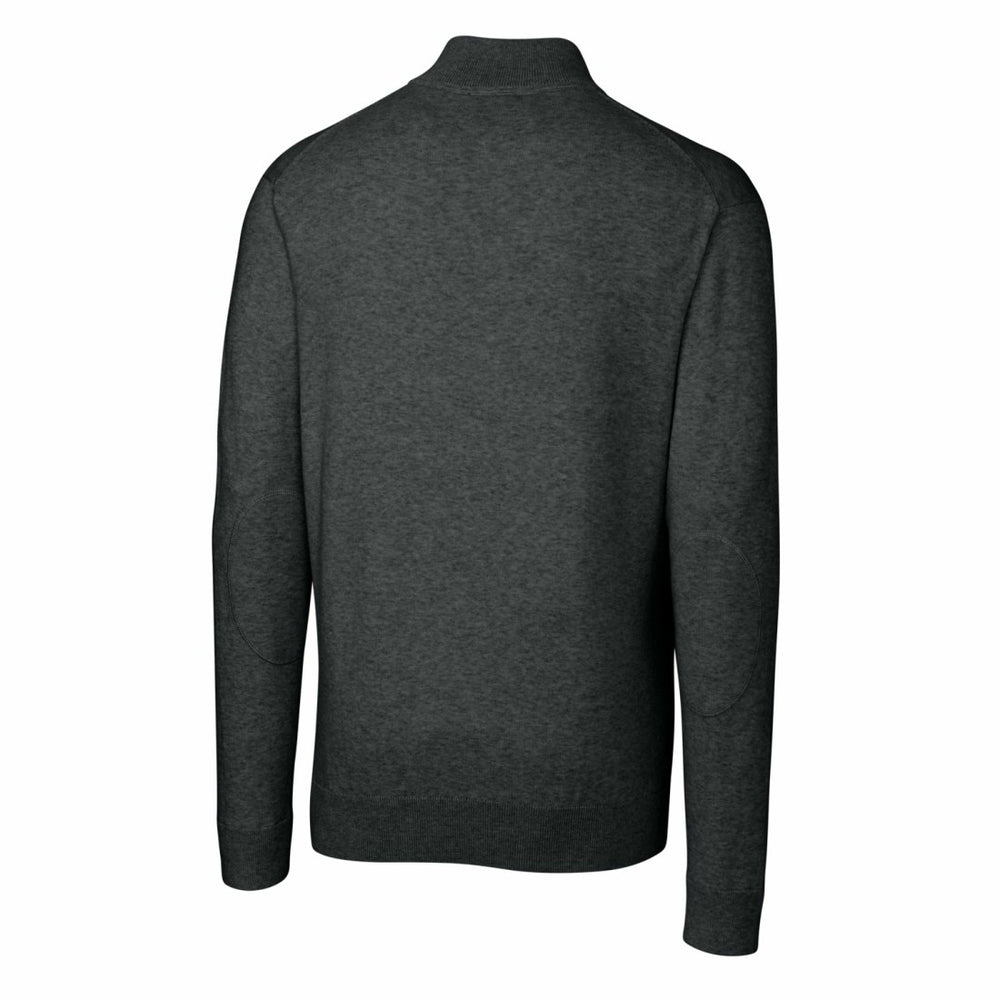 Cutter & Buck Throwback Logo Lakemont Tri-Blend Big & Tall Quarter-Zip Pullover Sweater - Detroit Lions Pullover