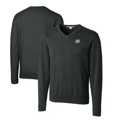 Cutter & Buck Throwback Logo Lakemont Tri-Blend Big & Tall V-Neck Pullover Sweater - New York Giants Pullover