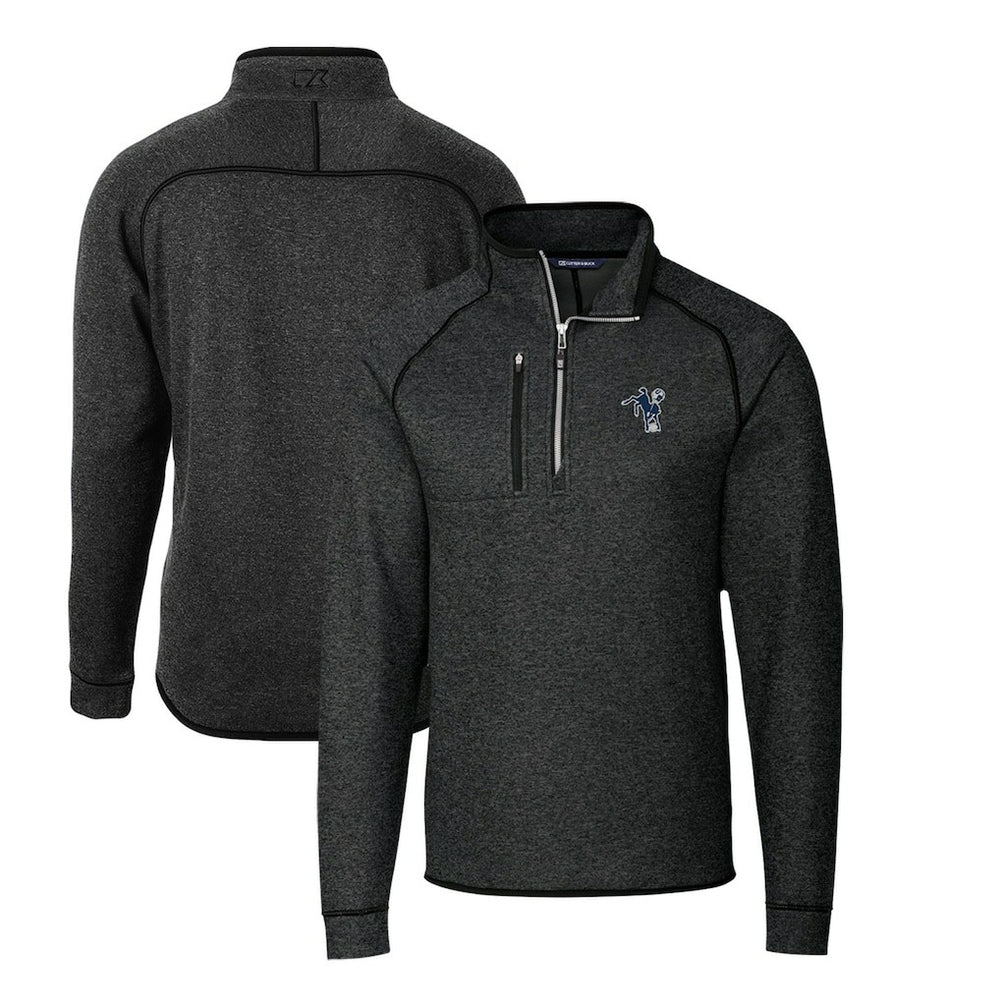 Cutter & Buck Mainsail Sweater-Knit Big & Tall Half-Zip Pullover Jacket - Indianapolis Colts Pullover