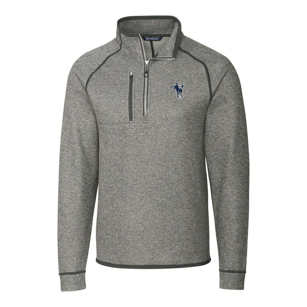 Cutter & Buck Mainsail Sweater-Knit Big & Tall Half-Zip Pullover Jacket - Indianapolis Colts Pullover
