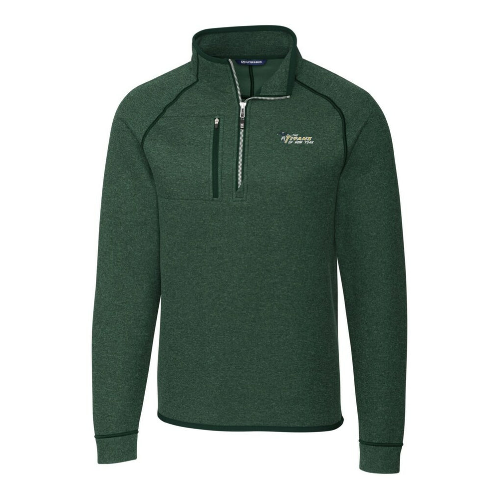 Cutter & Buck Mainsail Sweater-Knit Big & Tall Half-Zip Pullover Jacket - New York Jets Pullover