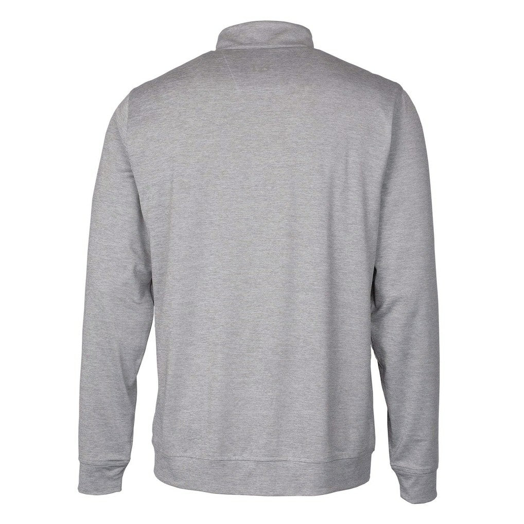 Cutter & Buck Stealth Heathered Big & Tall Throwback Logo Quarter-Zip Pullover Top - Cleveland Browns Pullover
