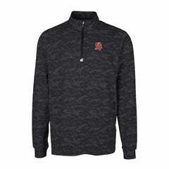 Cutter & Buck Throwback Logo Big & Tall Traverse Camo Print Stretch Quarter-Zip Pullover Top - Tampa Bay Buccaneers Pullover