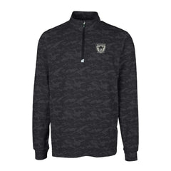 Cutter & Buck Throwback Logo Big & Tall Traverse Camo Print Stretch Quarter-Zip Pullover Top - Las Vegas Raiders Pullover