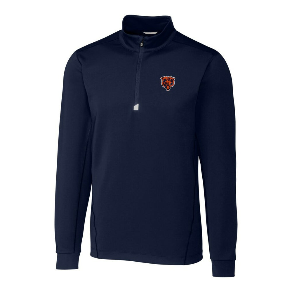 Cutter & Buck Throwback Logo Traverse Stretch Quarter-Zip Big & Tall Pullover Top - Chicago Bears Pullover