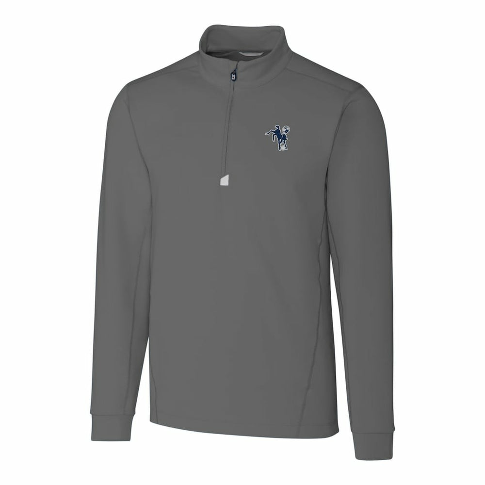 Cutter & Buck Throwback Logo Traverse Stretch Quarter-Zip Big & Tall Pullover Top - Indianapolis Colts Pullover
