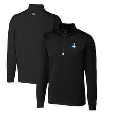 Cutter & Buck Throwback Logo Traverse Stretch Quarter-Zip Big & Tall Pullover Top - Detroit Lions Pullover