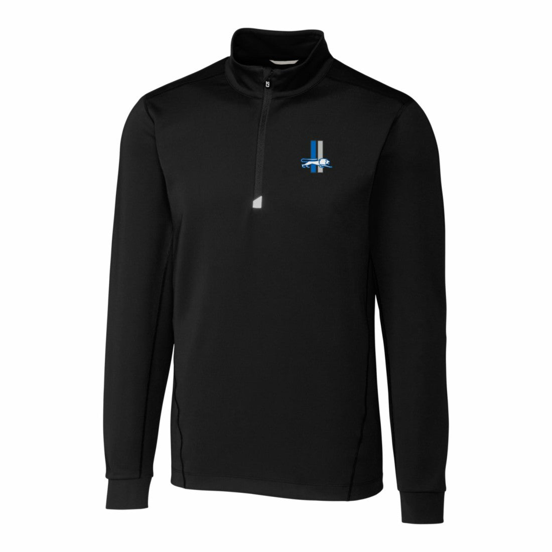 Cutter & Buck Throwback Logo Traverse Stretch Quarter-Zip Big & Tall Pullover Top - Detroit Lions Pullover