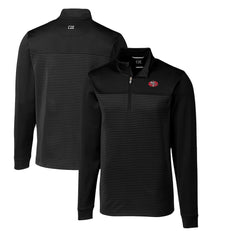 Cutter & Buck Throwback Logo Traverse Stripe Stretch Quarter-Zip Big & Tall Pullover Top - San Francisco 49ers Pullover