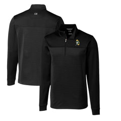Cutter & Buck Throwback Logo Traverse Stripe Stretch Quarter-Zip Big & Tall Pullover Top - Green Bay Packers Pullover