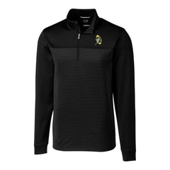Cutter & Buck Throwback Logo Traverse Stripe Stretch Quarter-Zip Big & Tall Pullover Top - Green Bay Packers Pullover