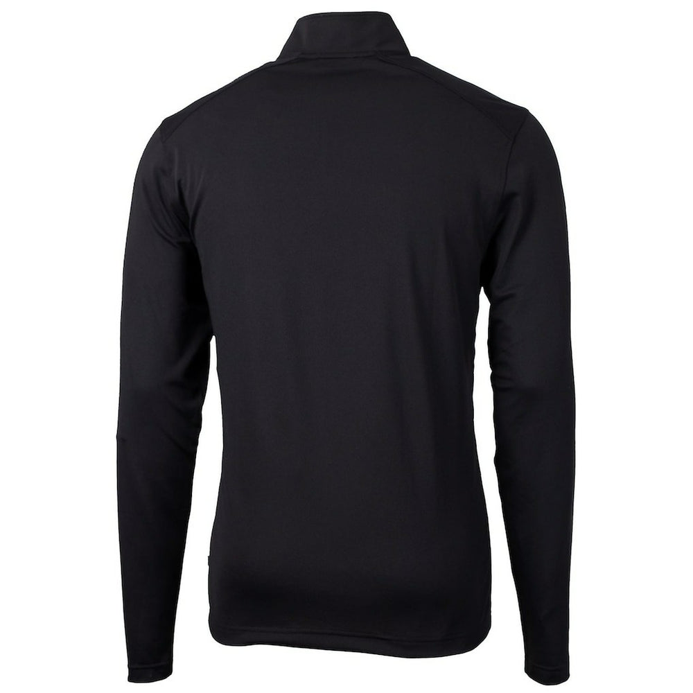 Cutter & Buck Throwback Logo Virtue Eco Pique Recycled Quarter-Zip Big & Tall Pullover Top - Cincinnati Bengals Pullover