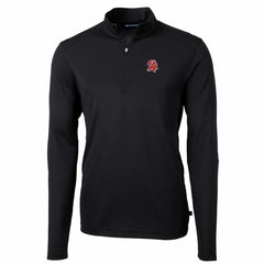 Cutter & Buck Throwback Logo Virtue Eco Pique Recycled Quarter-Zip Big & Tall Pullover Top - Tampa Bay Buccaneers Pullover