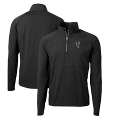 Cutter & Buck Adapt Eco Knit Hybrid Recycled Quarter-Zip Throwback Pullover Top - Atlanta Falcons Pullover