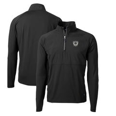 Cutter & Buck Adapt Eco Knit Hybrid Recycled Quarter-Zip Throwback Pullover Top - Las Vegas Raiders Pullover