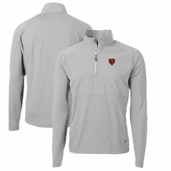 Cutter & Buck Adapt Eco Knit Hybrid Recycled Quarter-Zip Throwback Pullover Top - Chicago Bears Pullover