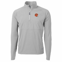 Cutter & Buck Adapt Eco Knit Hybrid Recycled Quarter-Zip Throwback Pullover Top - Cincinnati Bengals Pullover