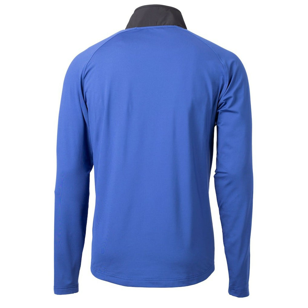 Cutter & Buck Adapt Eco Knit Hybrid Recycled Quarter-Zip Throwback Pullover Top - Indianapolis Colts Pullover