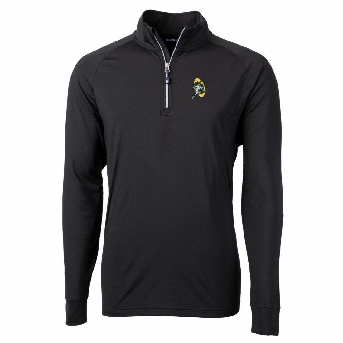 Cutter & Buck Adapt Eco Knit Stretch Recycled Quarter-Zip Throwback Pullover Top - Green Bay Packers Pullover
