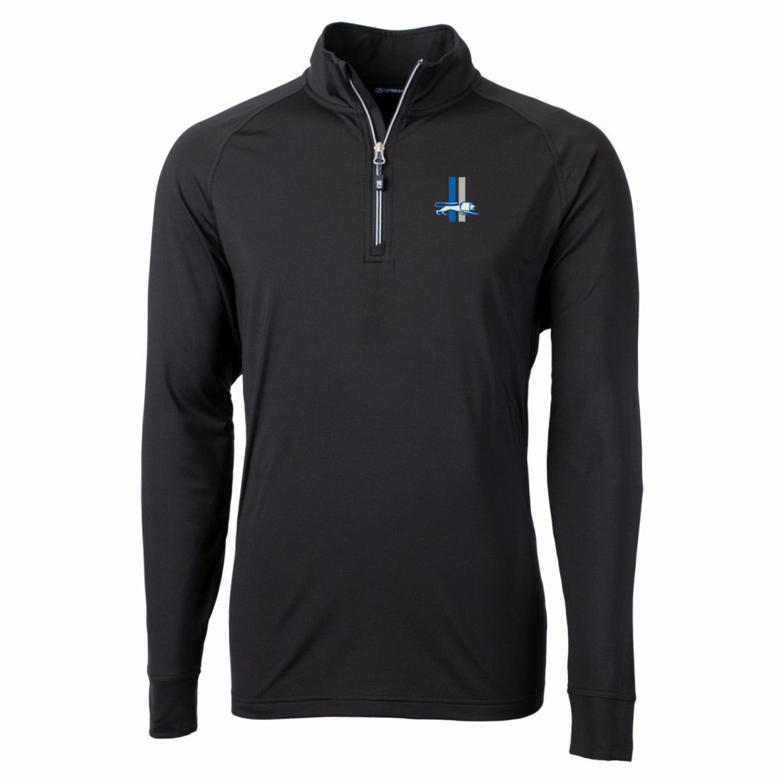 Cutter & Buck Adapt Eco Knit Stretch Recycled Quarter-Zip Throwback Pullover Top - Detroit Lions Pullover