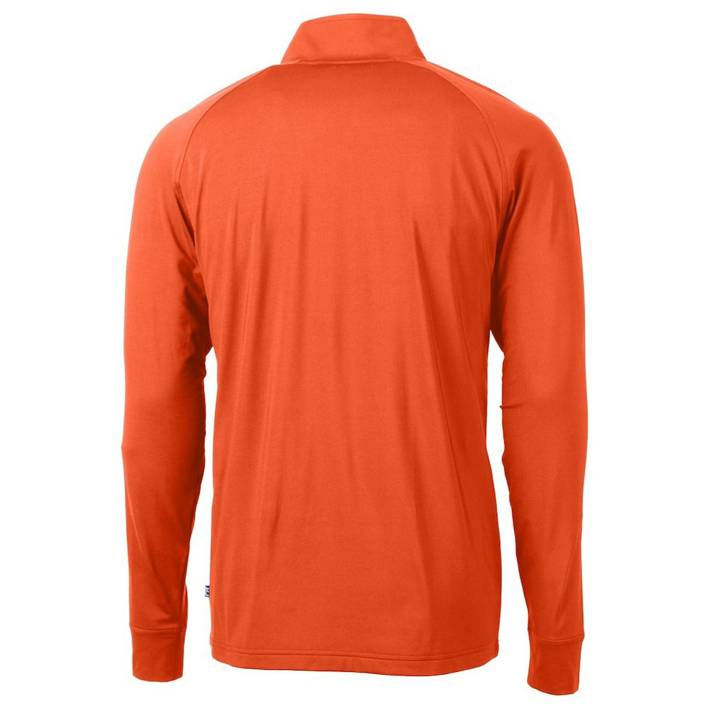 Cutter & Buck Adapt Eco Knit Stretch Recycled Quarter-Zip Throwback Pullover Top - Chicago Bears Pullover