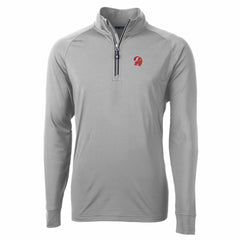 Cutter & Buck Adapt Eco Knit Stretch Recycled Quarter-Zip Throwback Pullover Top - Tampa Bay Buccaneers Pullover