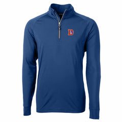 Cutter & Buck Adapt Eco Knit Stretch Recycled Quarter-Zip Throwback Pullover Top - Denver Broncos Pullover