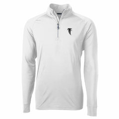 Cutter & Buck Adapt Eco Knit Stretch Recycled Quarter-Zip Throwback Pullover Top - Atlanta Falcons Pullover