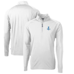 Cutter & Buck Adapt Eco Knit Stretch Recycled Quarter-Zip Throwback Pullover Top - Detroit Lions Pullover