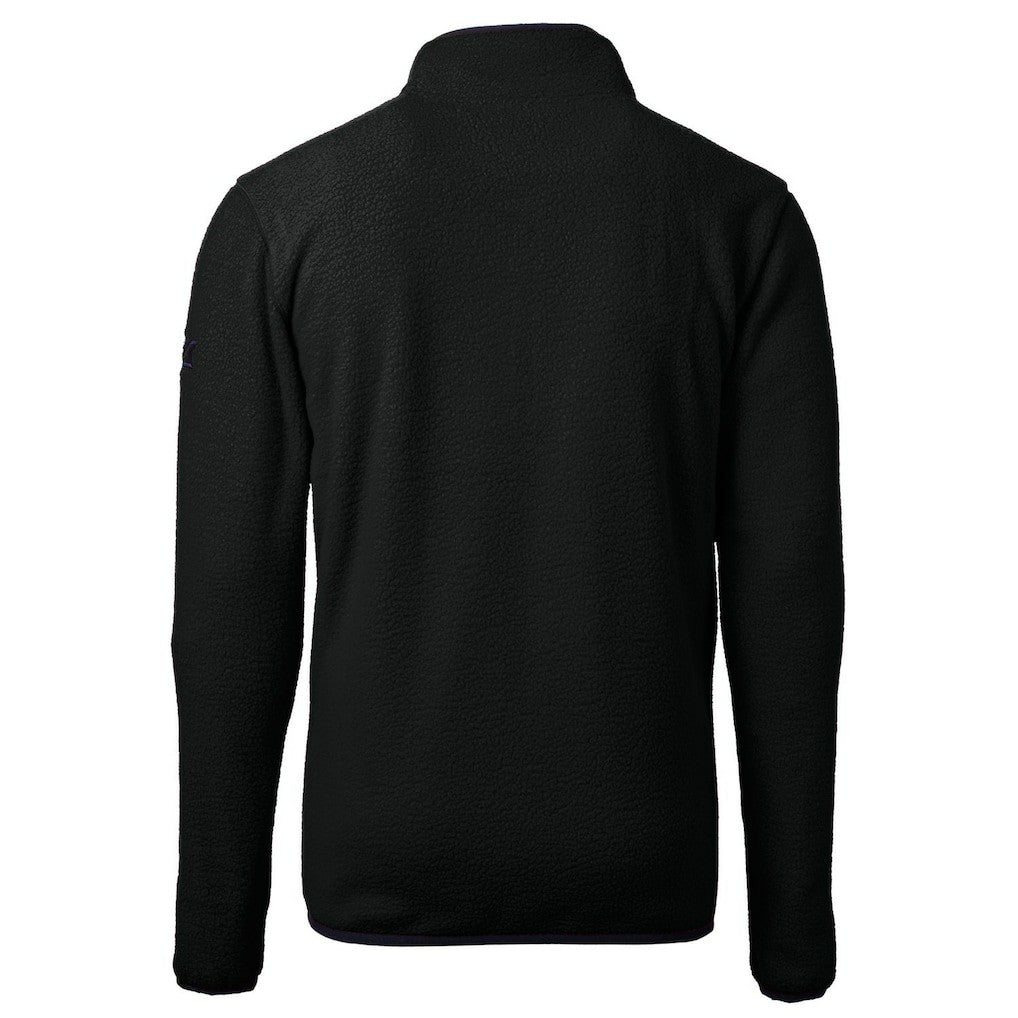Cutter & Buck Throwback Eco Sherpa Fleece Quarter-Zip Pullover Jacket - New Orleans Saints Pullover