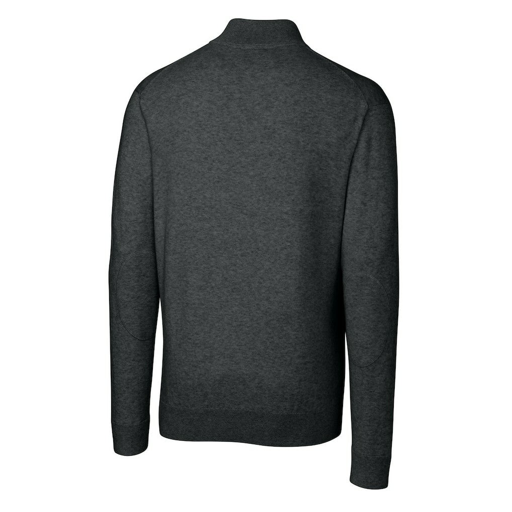 Cutter & Buck Throwback Logo Lakemont Tri-Blend Quarter-Zip Pullover Sweater - Cincinnati Bengals Pullover