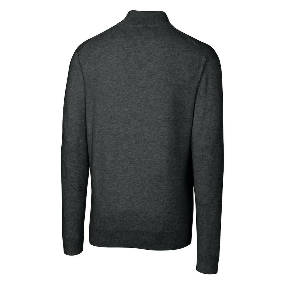 Cutter & Buck Throwback Logo Lakemont Tri-Blend Quarter-Zip Pullover Sweater - Cincinnati Bengals Pullover