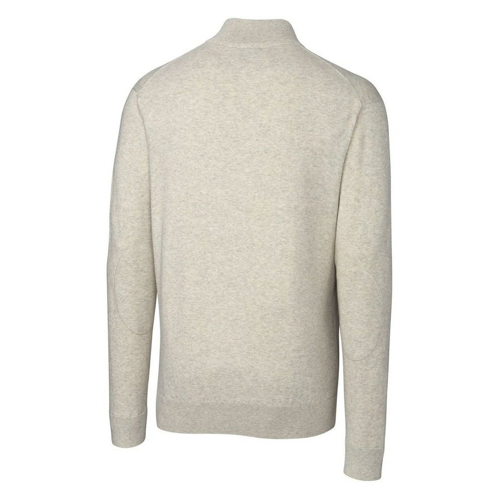 Cutter & Buck Throwback Logo Lakemont Tri-Blend Quarter-Zip Pullover Sweater - New Orleans Saints Pullover