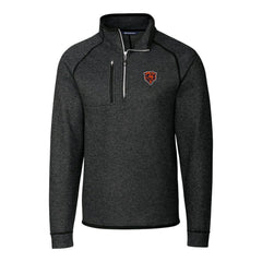 Cutter & Buck Throwback Logo Mainsail Sweater-Knit Half-Zip Pullover Jacket - Chicago Bears Pullover
